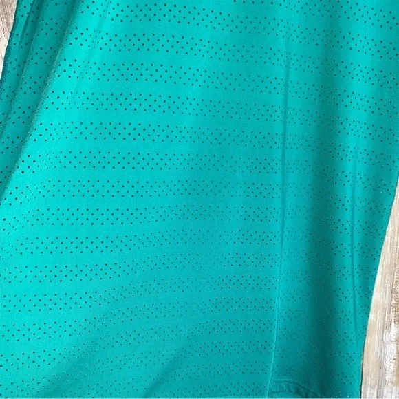 ZYIA Active Chill Long Sleeve Perforated Mesh Breathable Teal Green - Picture 3 of 5